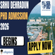 SRHU Dehradun Begins PhD Admission 2026: Apply Now @srhu.edu.in